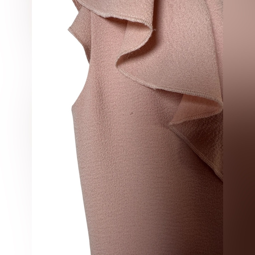 CeCe Pink Ruffle Flutter Sleeve Dress Size Medium - Picture 6 of 8